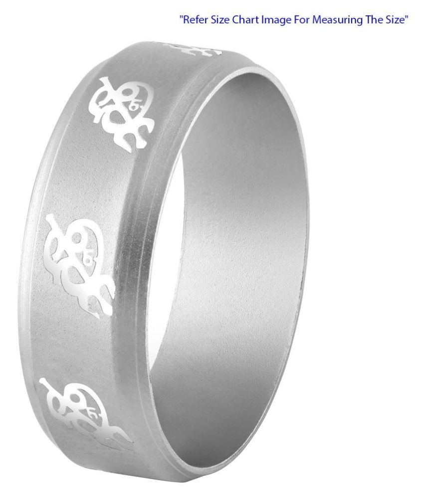     			Asmitta Modish Trishul Design Silver Plated Finger Ring For All