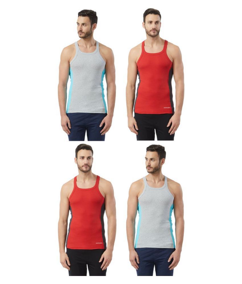     			Fruit Of The Loom Multi Sleeveless Vests Pack of 4