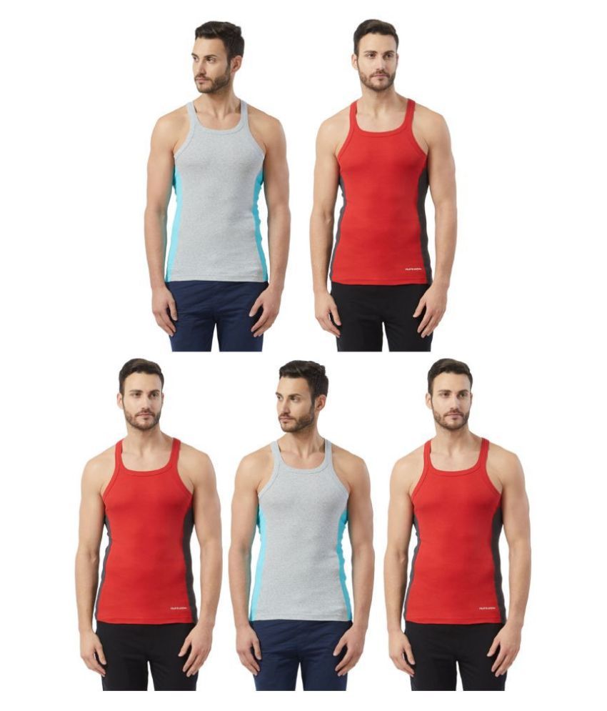     			Fruit Of The Loom Multi Sleeveless Vests Pack of 5