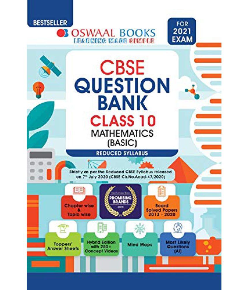 Oswaal CBSE Question Bank Class 10 Mathematics (Basic) (Reduced ...