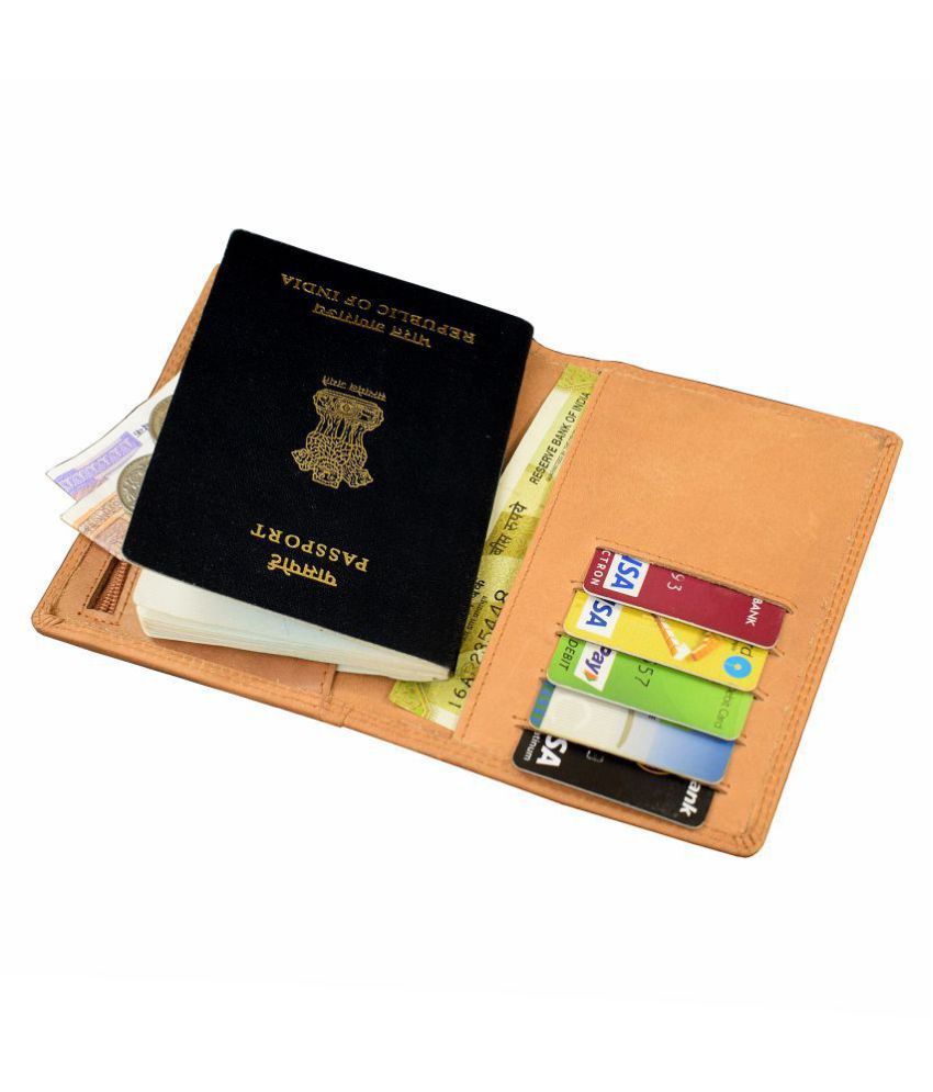 Vegan Leather Tan Passport Holder Buy Vegan Leather Tan Passport
