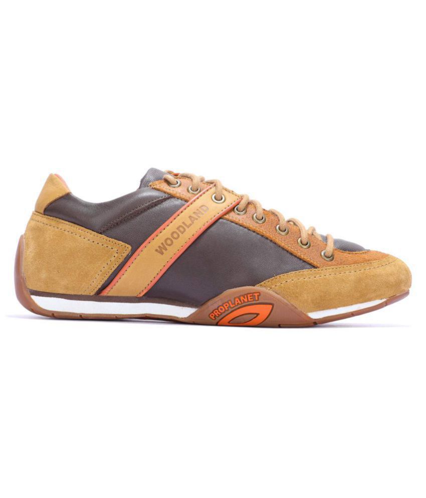 Woodland Camel Casual Shoes - Buy 
