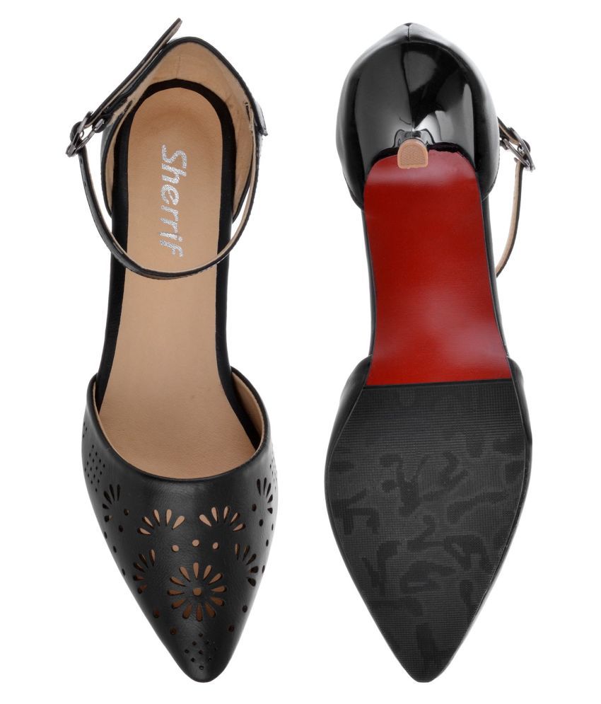 sherrif shoes Black Kitten Heels Price in India Buy sherrif shoes