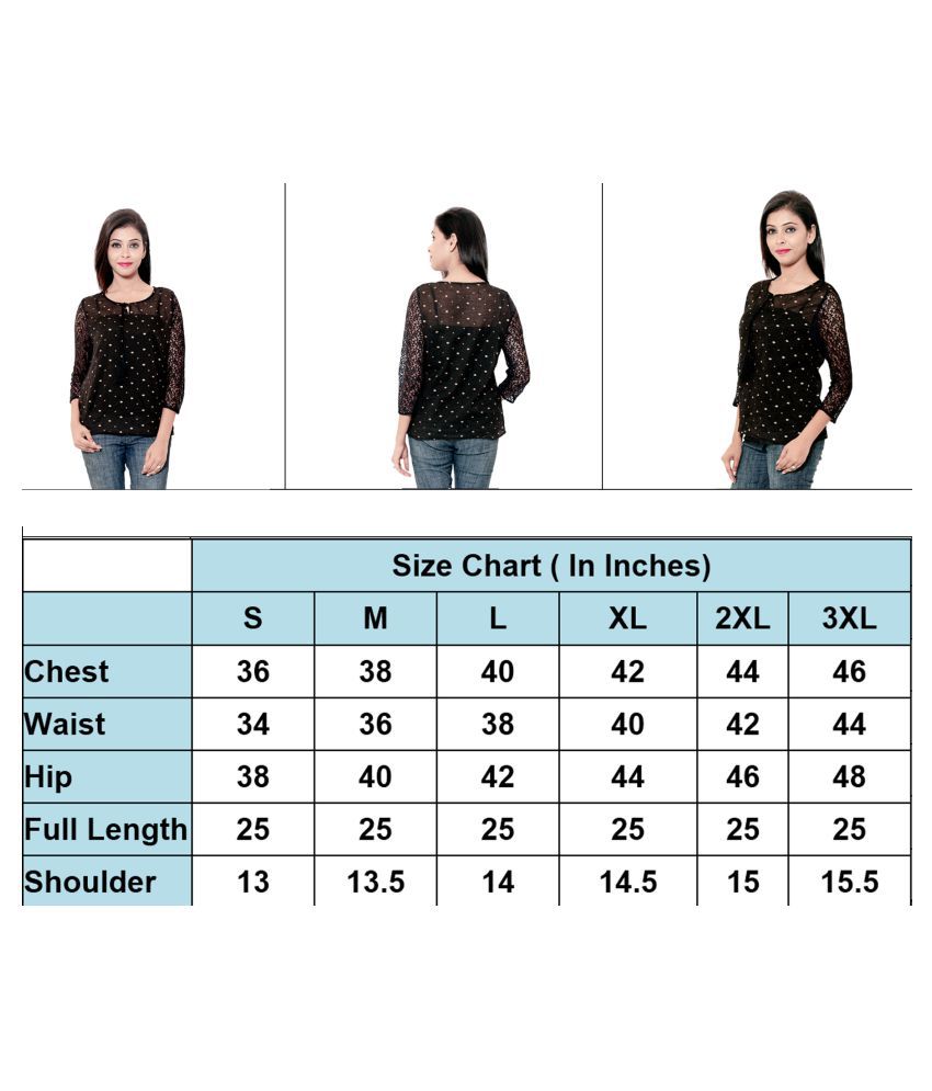 GOODWILL - Black Viscose Women's A-Line Top ( Pack of 1 ) - Buy ...