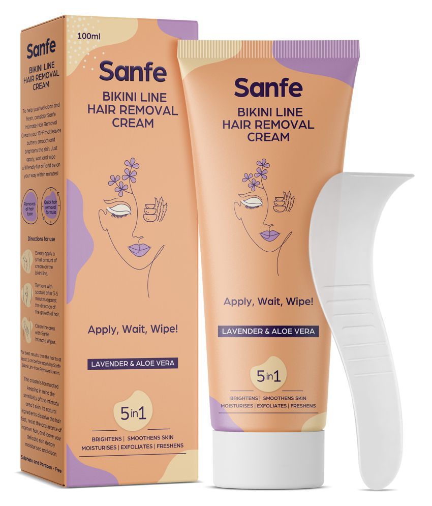 Sanfe Bikini Line & Underarms Hair Removal Cream - 100g ...