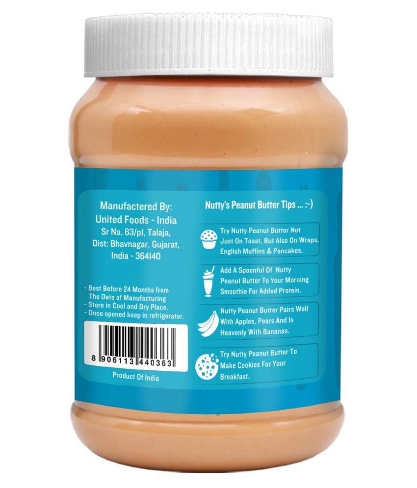 nutty Creamy Peanut Butter Spread 1 kg: Buy nutty Creamy Peanut Butter ...