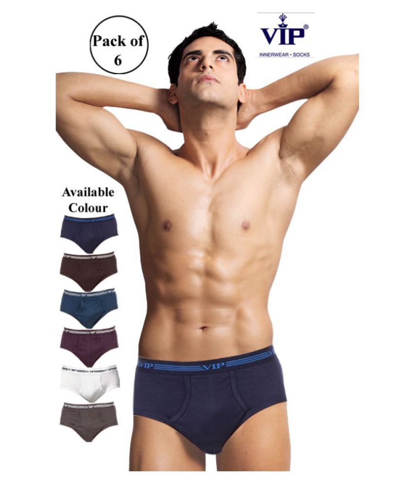     			VIP Multi Brief Pack of 6