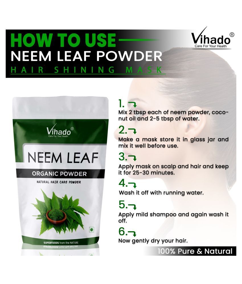 Vihado Neem Leaf PowderAnti Acne Face Pack 500 gm Buy Vihado Neem