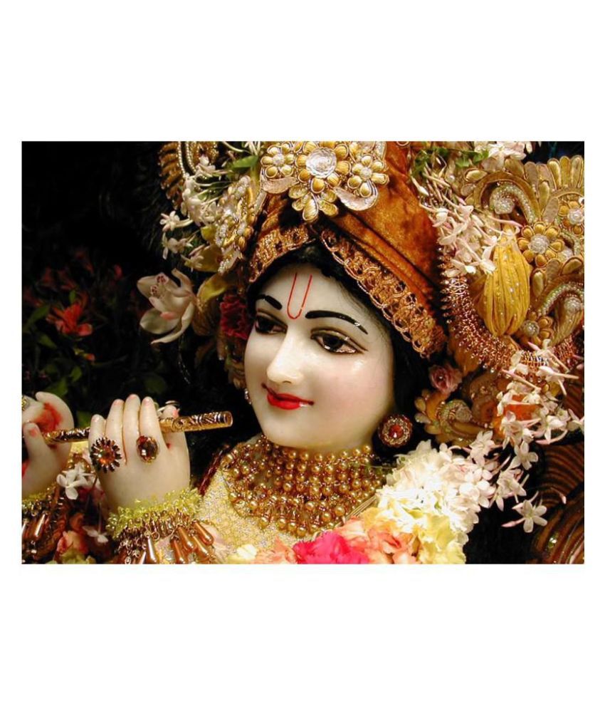 MYIMAGE Lord Shree Krishna Beautiful Paper Wall Poster Without ...