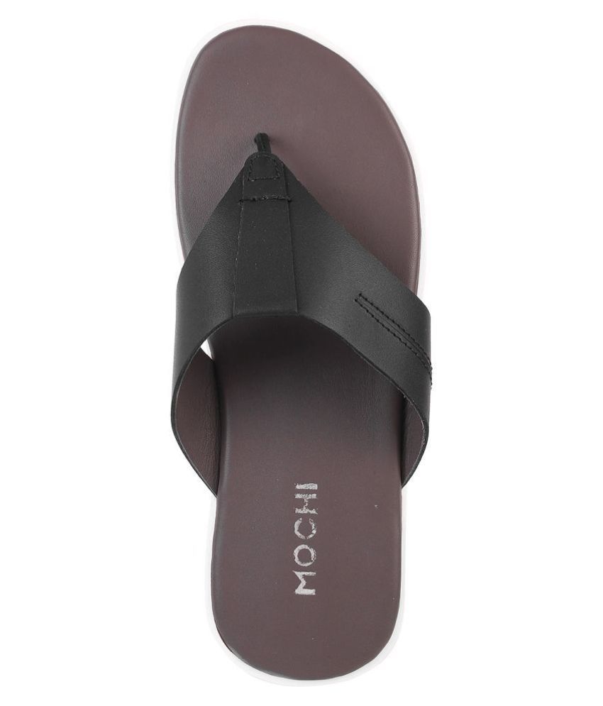 Mochi Black Daily Slippers Price in India- Buy Mochi Black Daily Slippers Online at Snapdeal