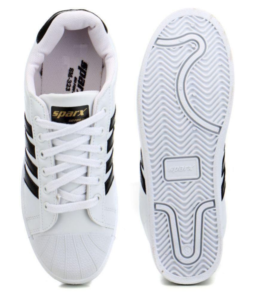 sparx white canvas sneakers