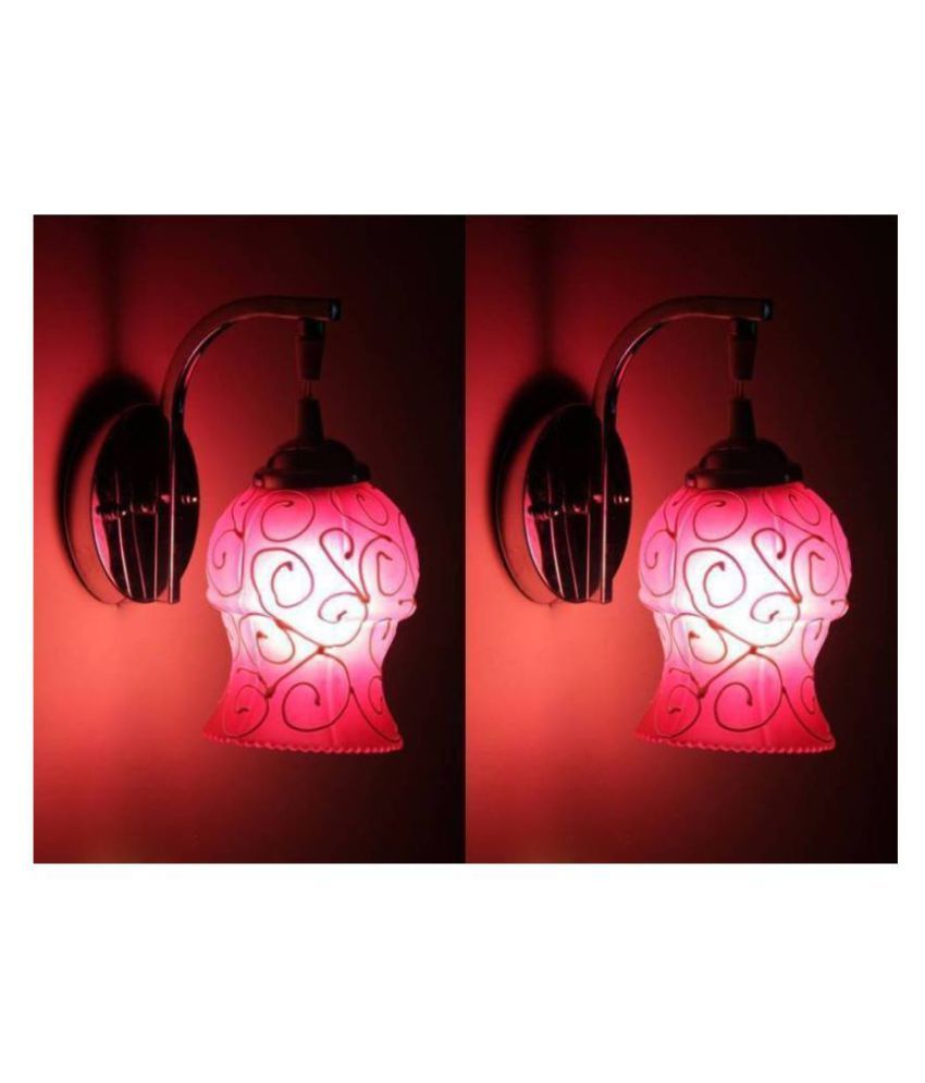     			Somil Decorative Lamp Glass Wall Light Multi - Pack Of 2