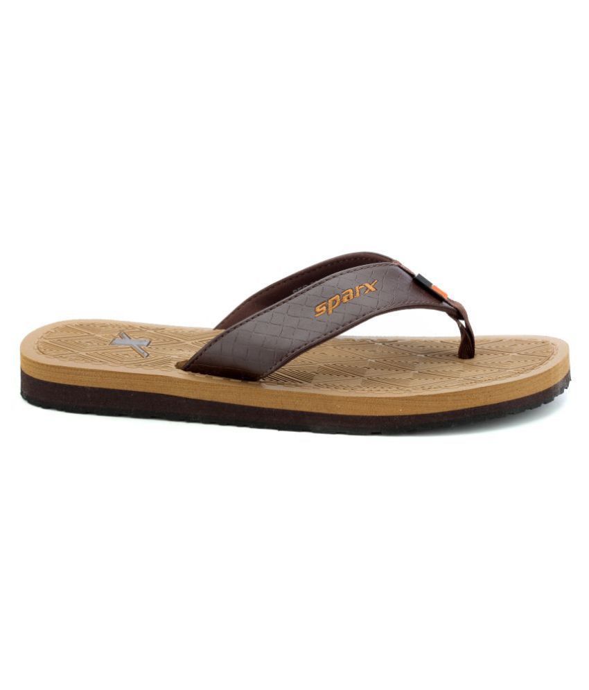 sparx slippers brown