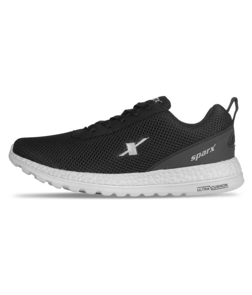 sparx men's black & white sneakers sm 323