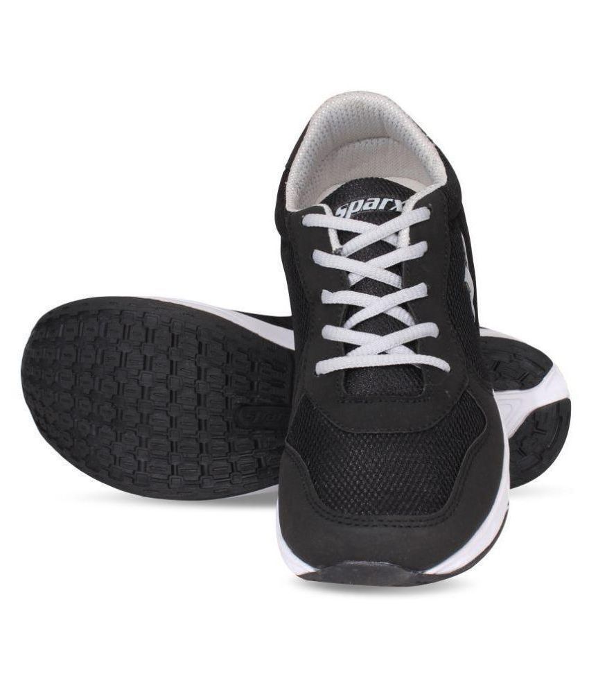 sparx black shoes for men