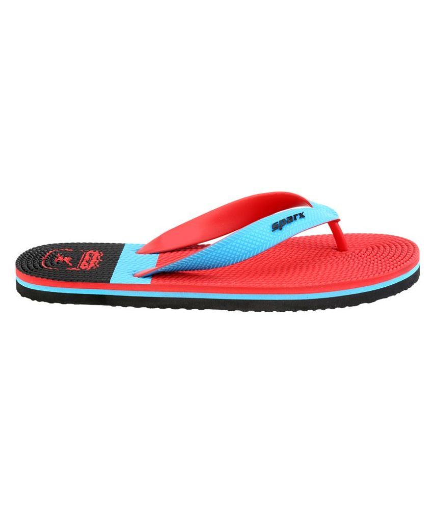 sparx slippers red colour