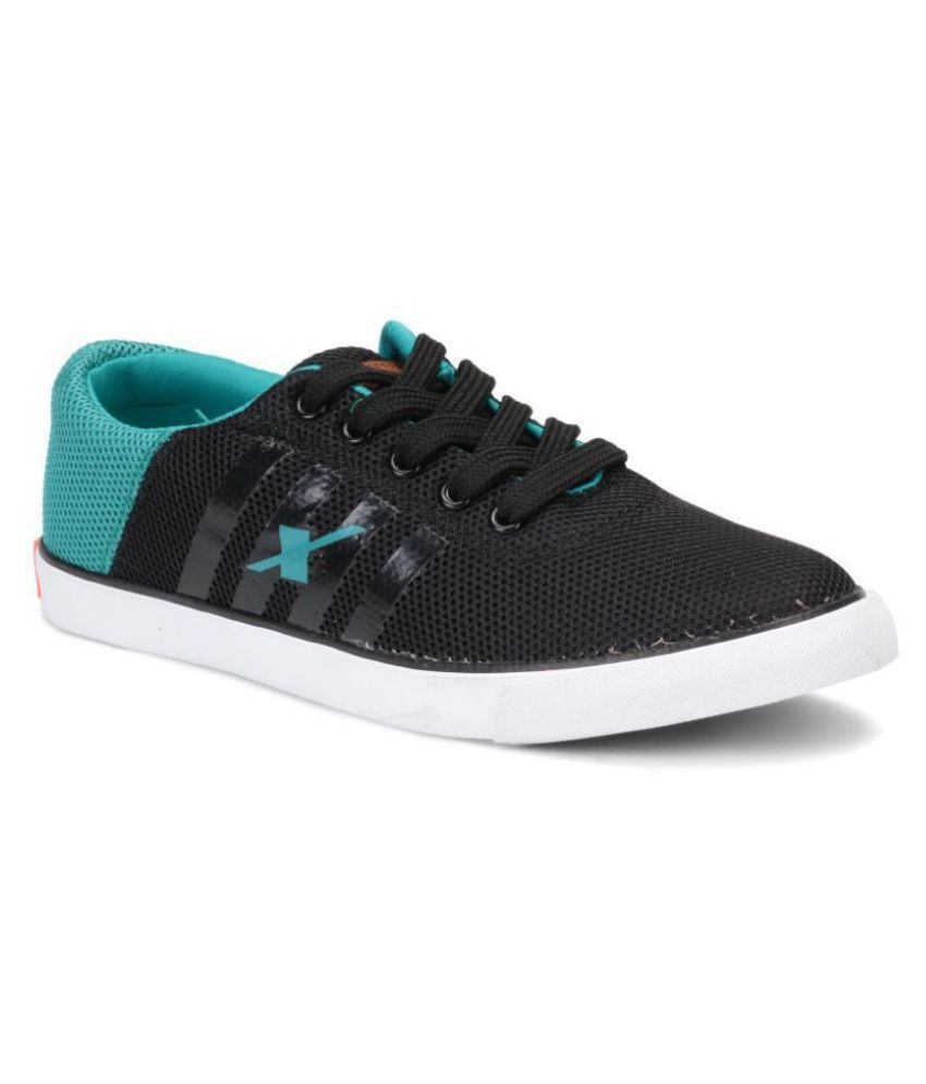sparx black shoes without laces
