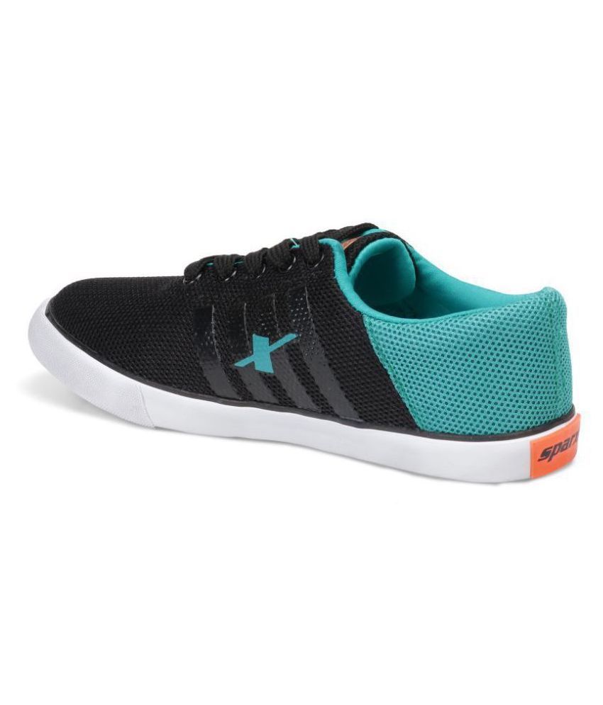 sparx black shoes without laces