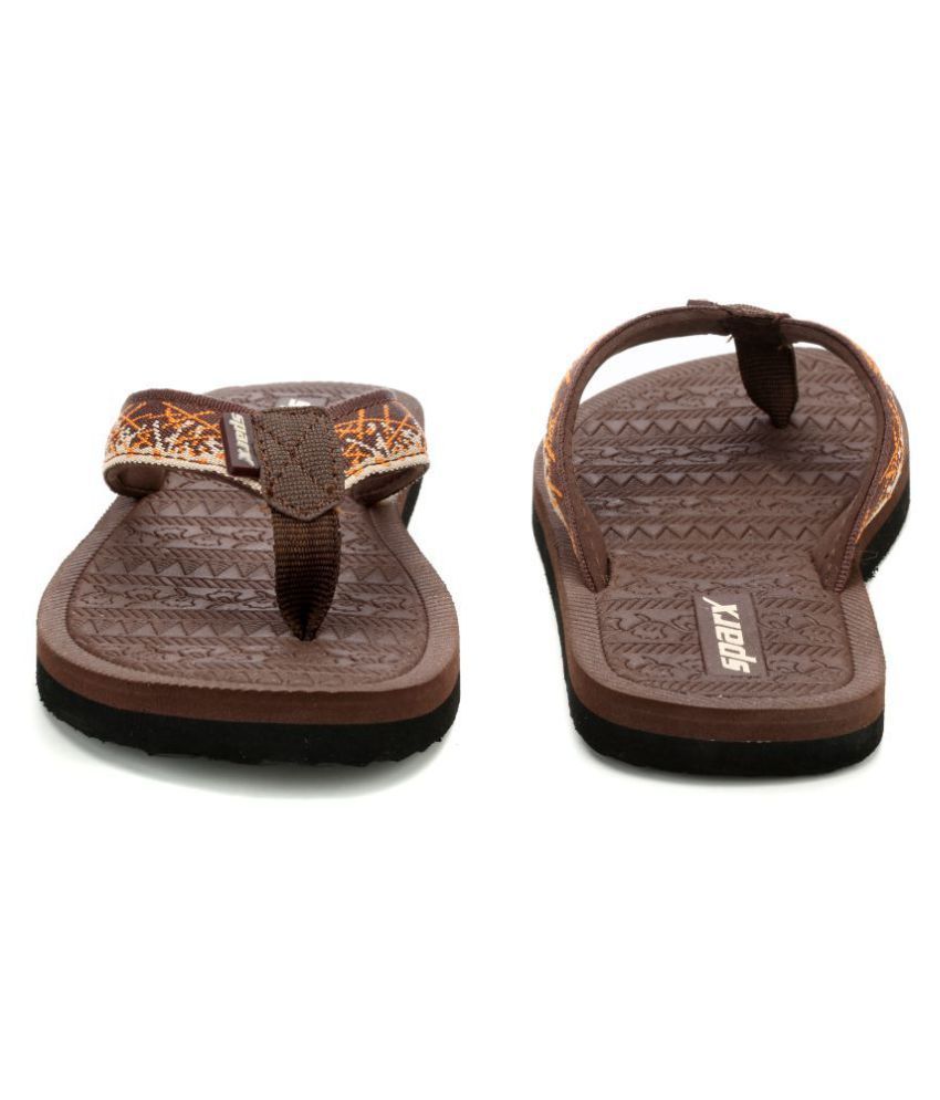 sparx slippers brown