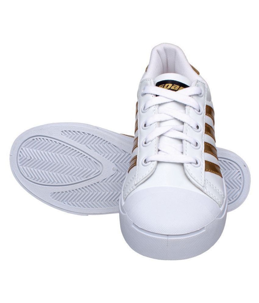 sparx white casual shoes