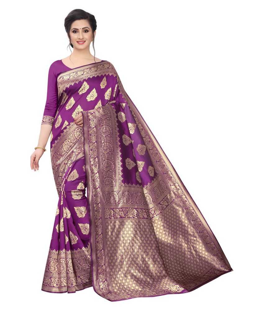     			ofline selection - Multicolor Jacquard Saree With Blouse Piece (Pack of 1)