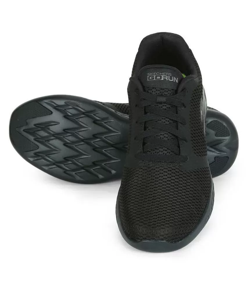 Skechers 55061-BBK Black Running Shoes - Buy Skechers 55061-BBK Black Online at Best Prices in India on Snapdeal