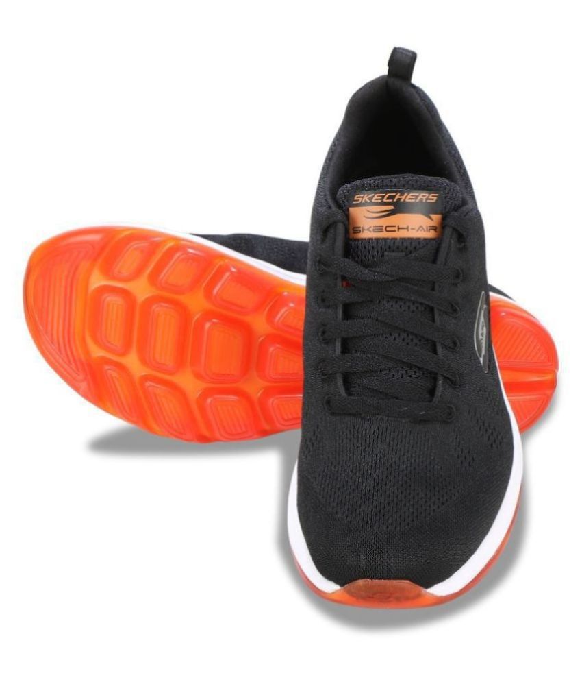Skechers 51439-BKOR Black Running Shoes - Buy Skechers 51439-BKOR Black ...