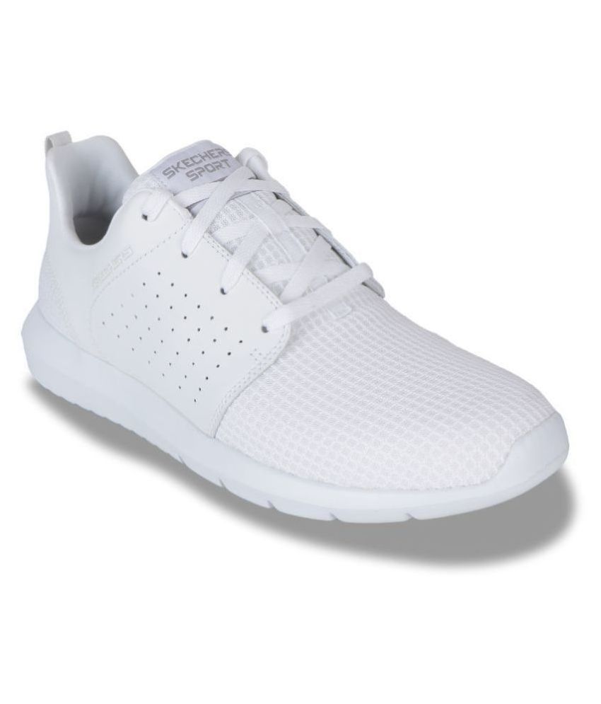 Contaminado popurrí sala Skechers 52390-WHT White Running Shoes - Buy Skechers 52390-WHT White  Running Shoes Online at Best Prices in India on Snapdeal