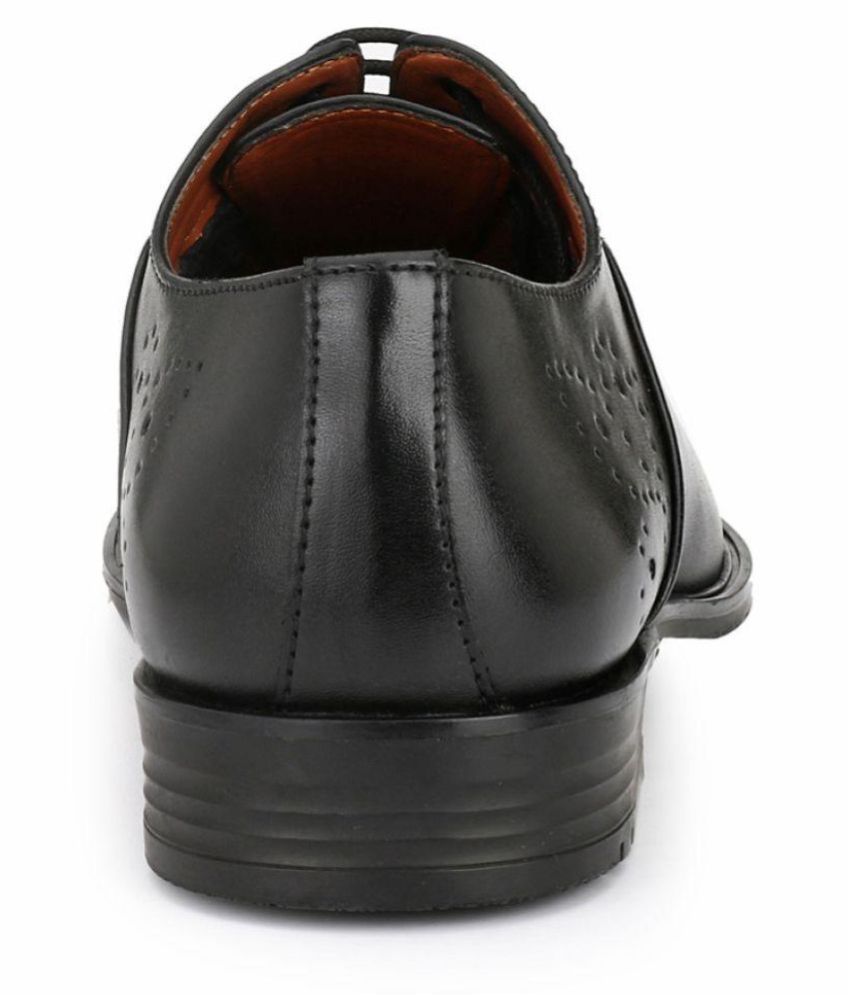 alberto torresi black formal derby shoes