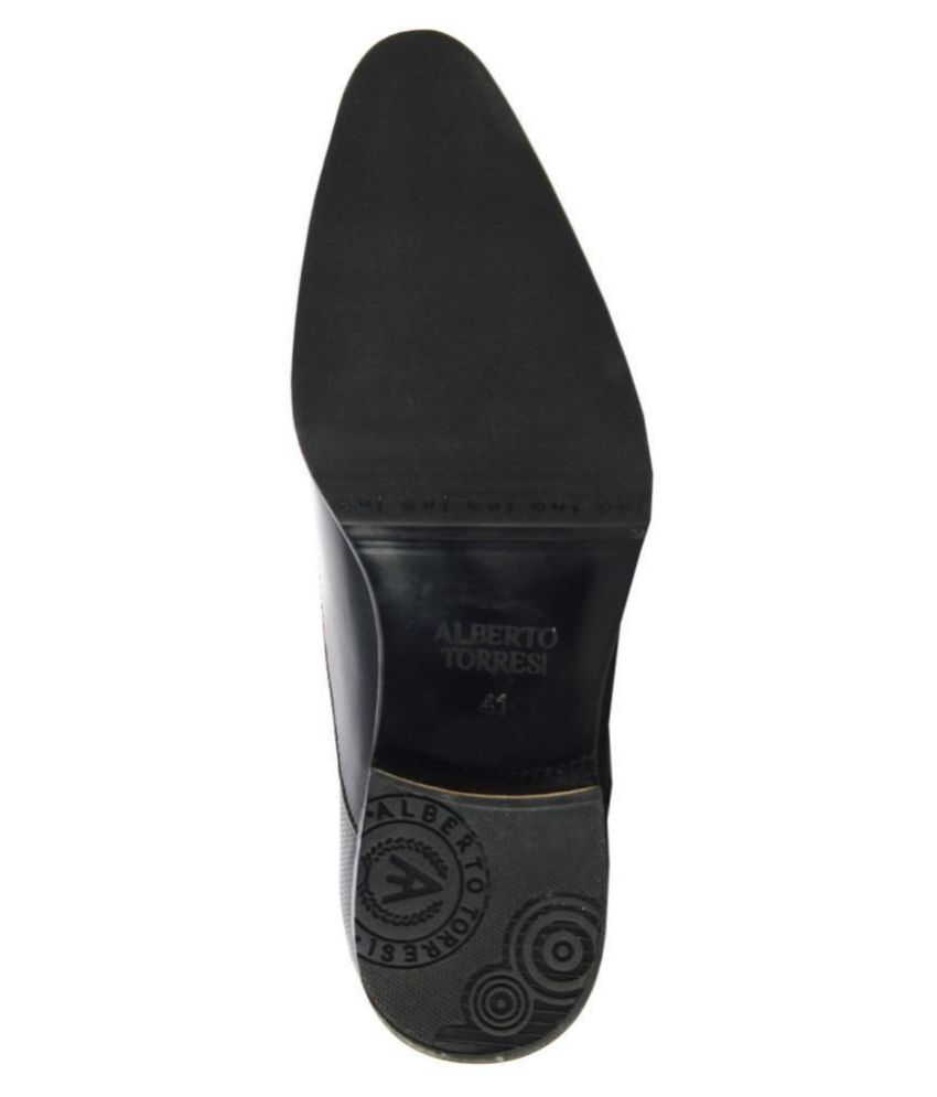 alberto torresi black formal derby shoes