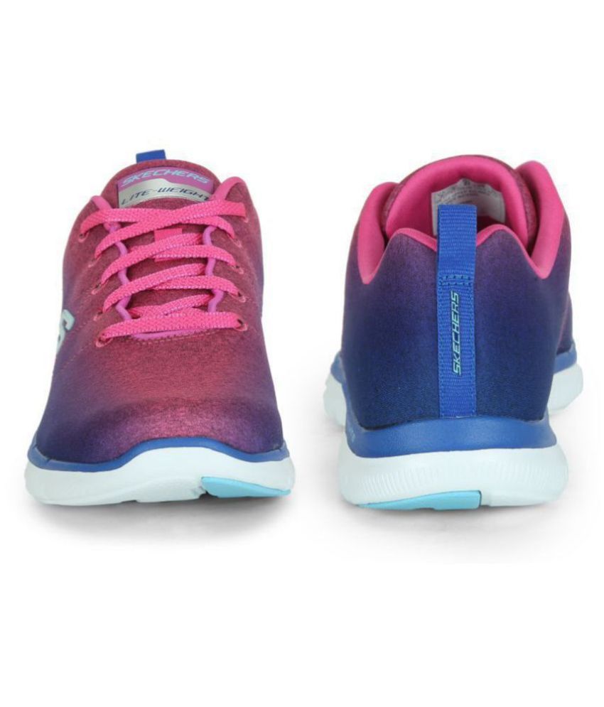 skechers pink running shoes