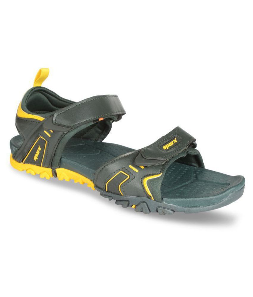 sparx green sandals