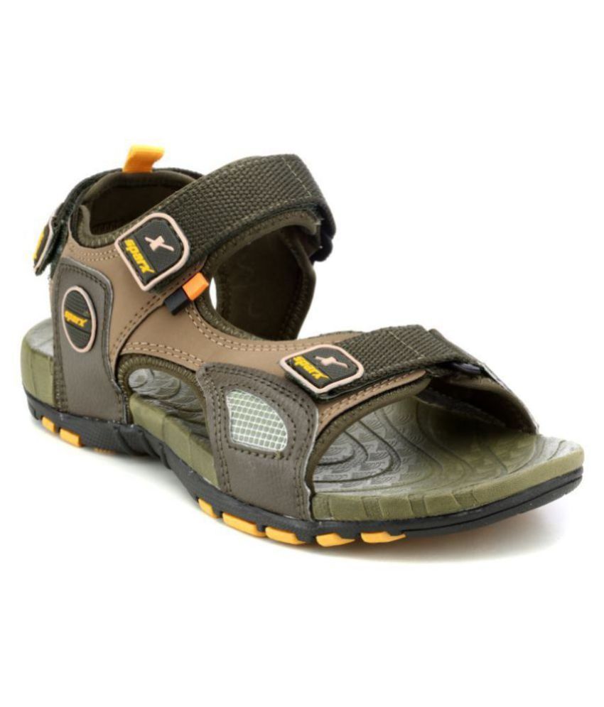 sparx men olive sandals