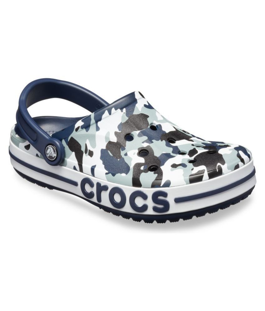crocs men blue clogs