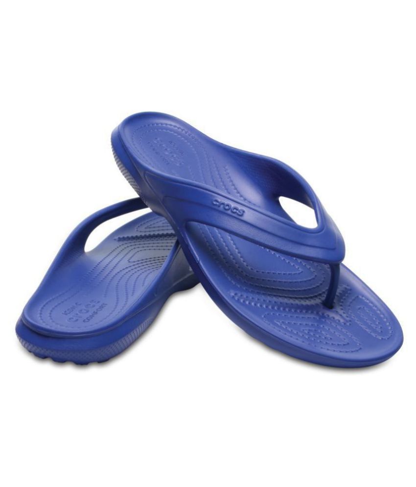 Crocs Blue Slippers Price in India- Buy Crocs Blue Slippers Online at ...