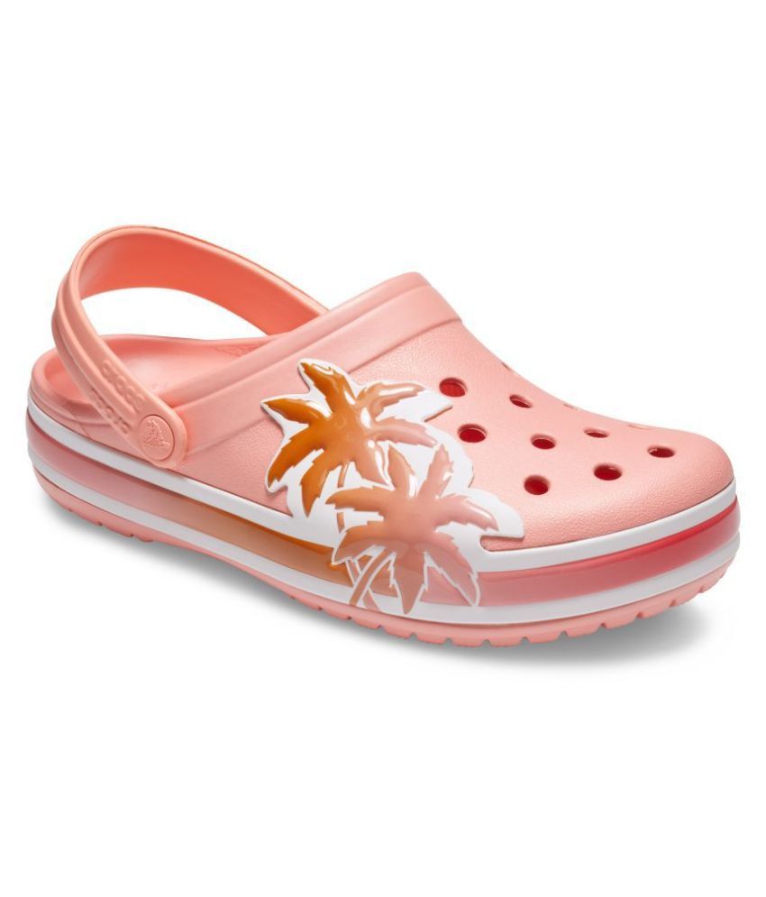 crocs orange clogs