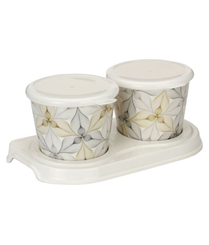     			AFAST Designer Container Polyproplene Spice Container Set of 2 300 mL