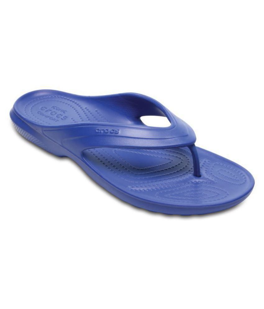 Crocs Blue Thong Flip Flop Price in India- Buy Crocs Blue Thong Flip ...