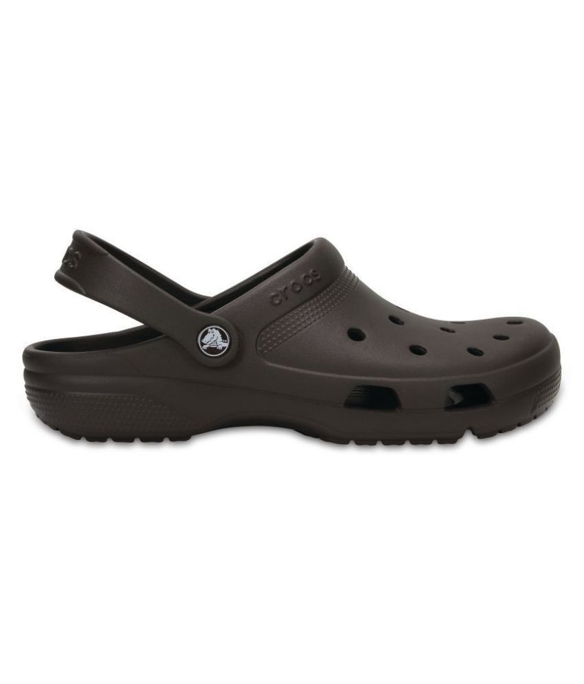 Crocs Brown Rubber Floater Sandals - Buy Crocs Brown Rubber Floater ...