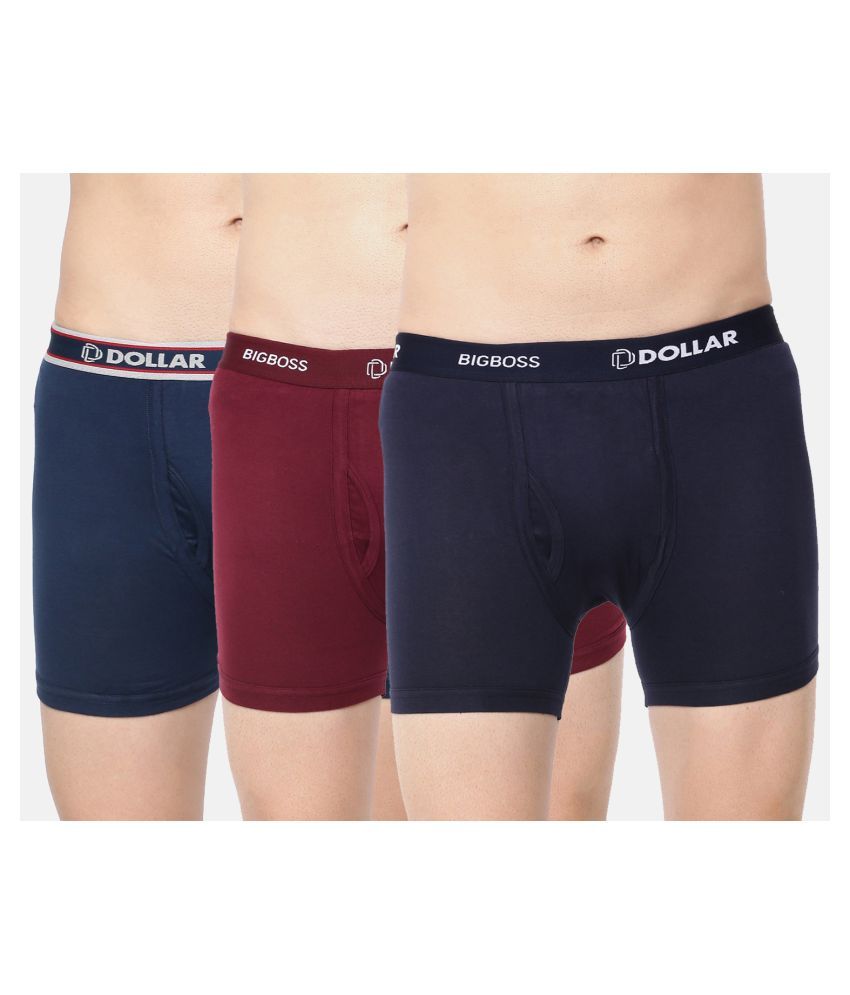     			Pack of 3 Dollar Bigboss - Multicolor Cotton Men's Trunks