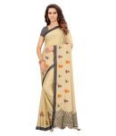 Shaily Retails Beige Georgette Saree