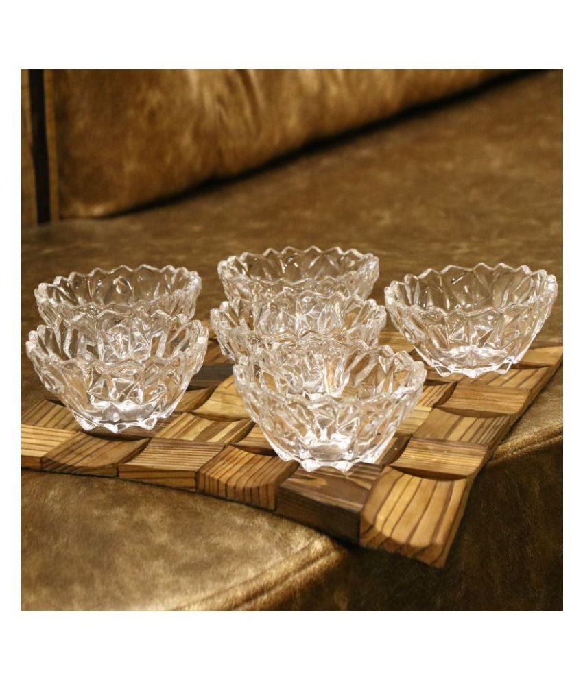     			Somil Glass Bowl, Transparent, Pack Of 6, 200 ml