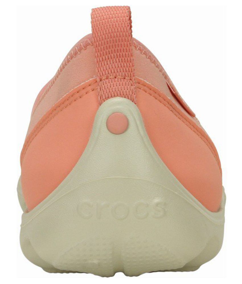 orange crocs womens size 8