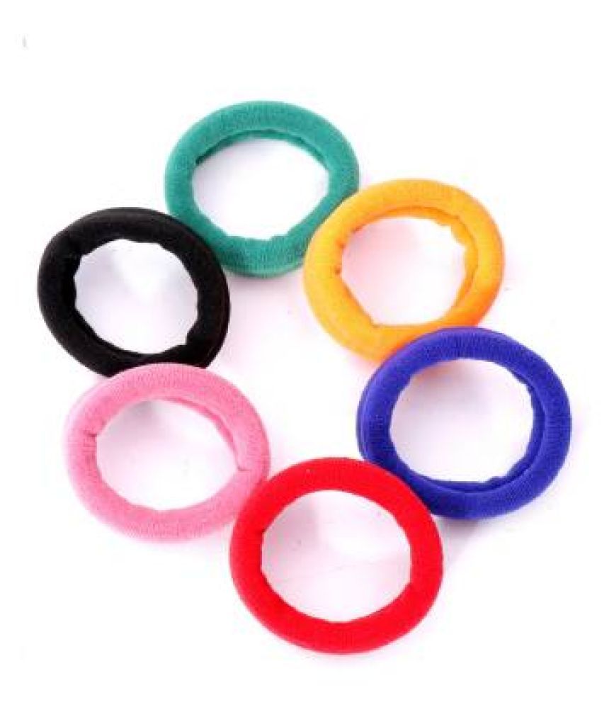 Hair Rubber Bands Hair Bands Cotton Elastic Rubber Bands Accessories For Girlswomen Multi Color 