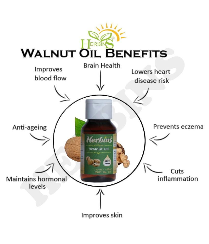 Herbins Pure Cold Pressed Walnut Skin Essential Oil 50 mL Buy Herbins