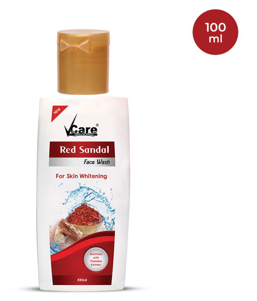     			VCare Red Sandal Face Wash for Women and Men, Facial Cleanser for Acne, Skincare Face Cream 100ml