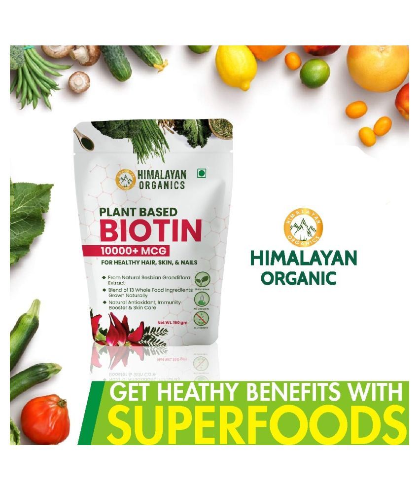 Himalayan Organics Himalayan Organics Plant Based Biotin 150 gm ...