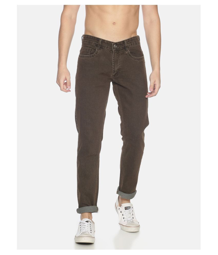 brown skinny jeans mens