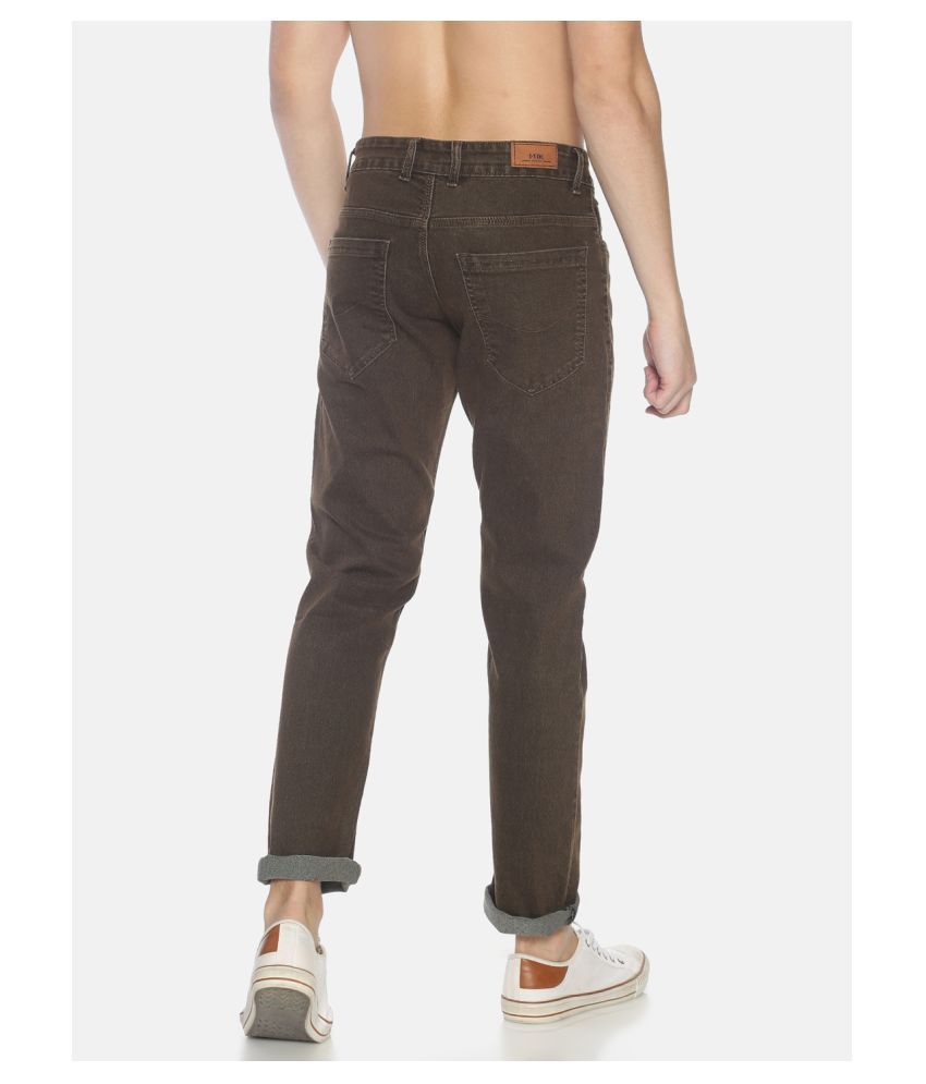 dark brown skinny jeans