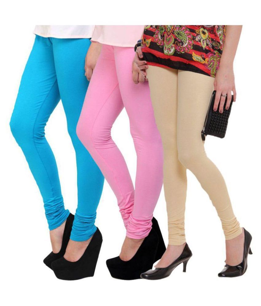     			Famaya Cotton Pack of 3 Leggings